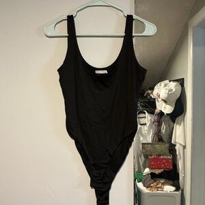 Heart Hips Black Sleeveless Bodysuit